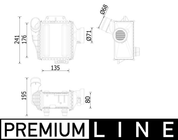 Mahle Original Interkoeler CI 539 000P