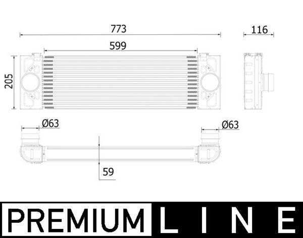 Mahle Original Interkoeler CI 543 000P