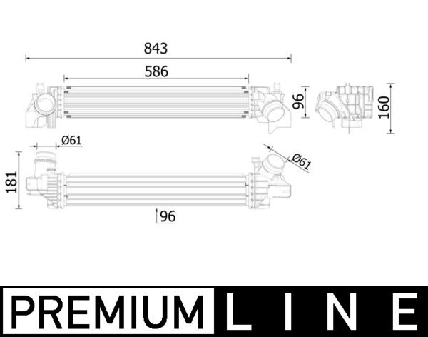 Mahle Original Interkoeler CI 614 000P