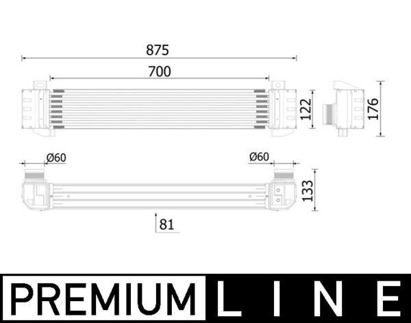 Mahle Original Interkoeler CI 619 000P