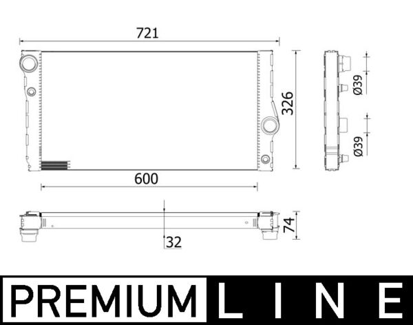 Mahle Original Radiateur CR 955 000P