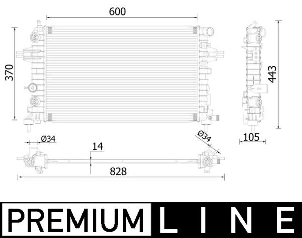 Mahle Original Radiateur CR 2226 000P