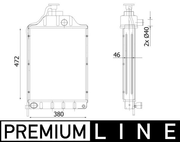 Mahle Original Radiateur CR 2303 000P