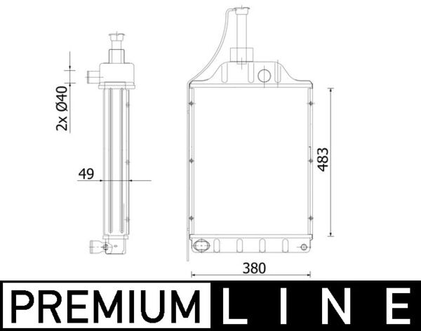 Mahle Original Radiateur CR 2305 000P