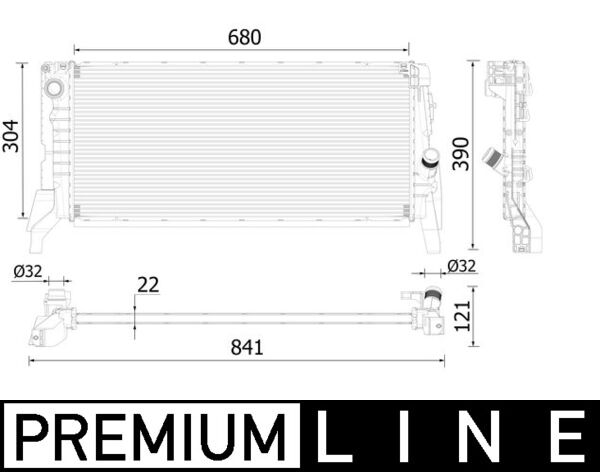 Mahle Original Radiateur CR 2308 000P