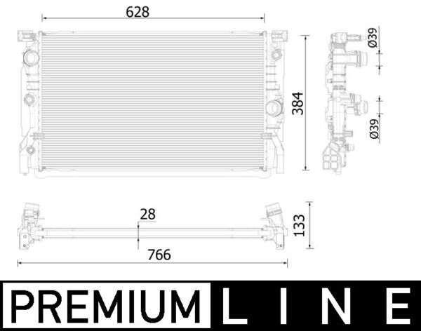 Mahle Original Radiateur CR 2324 000P