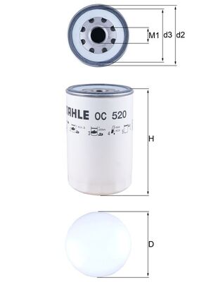 Mahle Original Oliefilter OC 520