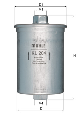 Mahle Original Brandstoffilter KL 204