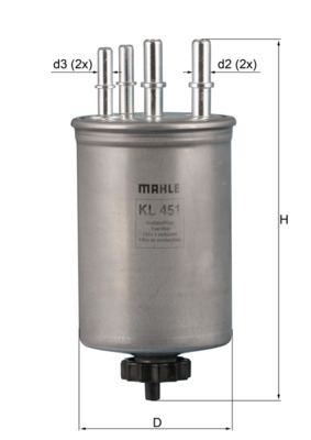 Mahle Original Brandstoffilter KL 451