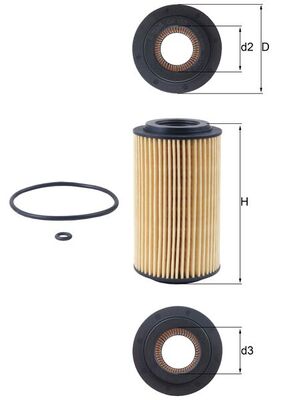 Mahle Original Oliefilter OX 153D1