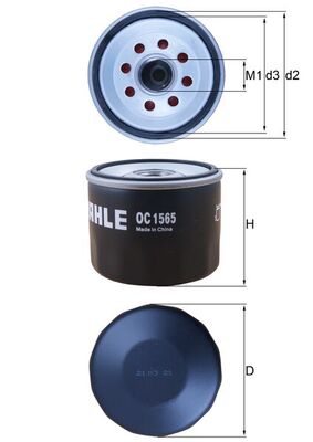 Mahle Original Oliefilter OC 1565