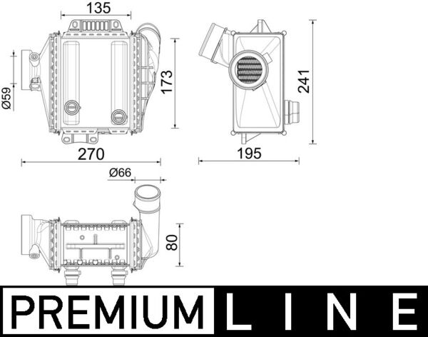 Mahle Original Interkoeler CI 639 000P