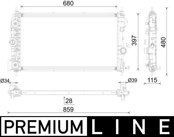 Mahle Original Radiateur CR 2591 000P