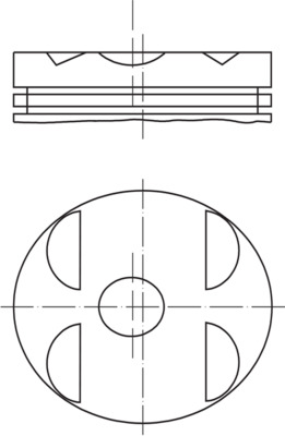 Mahle Original Zuiger 001 04 01