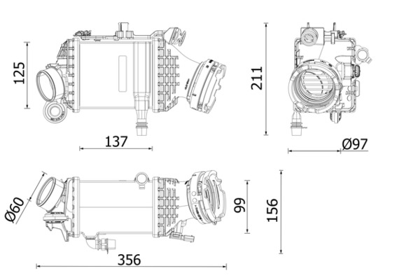 Mahle Original Interkoeler CI 659 000P