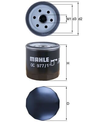 Mahle Original Oliefilter OC 977/1