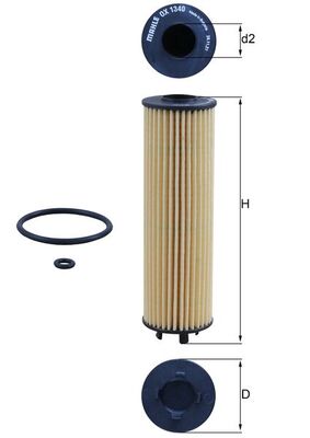 Mahle Original Oliefilter OX 1340D
