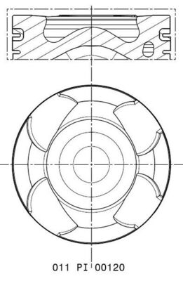 Mahle Original Zuiger 011 PI 00120 002