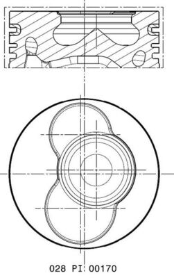 Mahle Original Zuiger 028 PI 00170 000