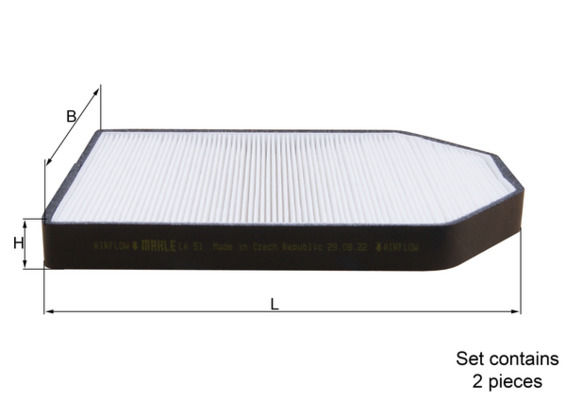 Mahle Original Interieurfilter LA 51/S