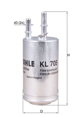 Mahle Original Brandstoffilter KL 705