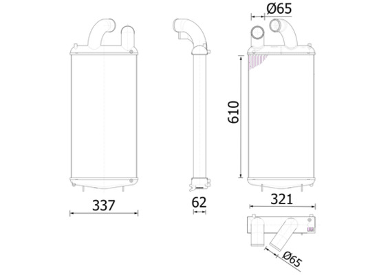 Mahle Original Interkoeler CI 702 000P