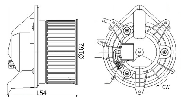 Mahle Original Interieurventilatie AB 303 000S