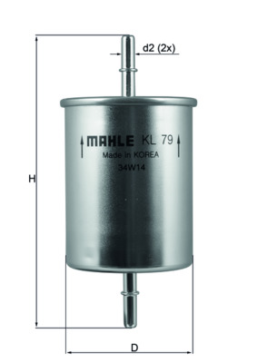 Mahle Original Brandstoffilter KL 79