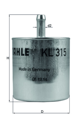 Mahle Original Brandstoffilter KL 315