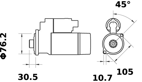 Mahle Original Starter MS 252