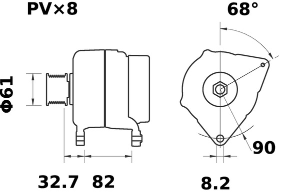 Mahle Original Alternator/Dynamo MG 480