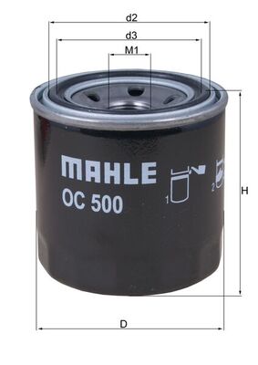 Mahle Original Oliefilter OC 500