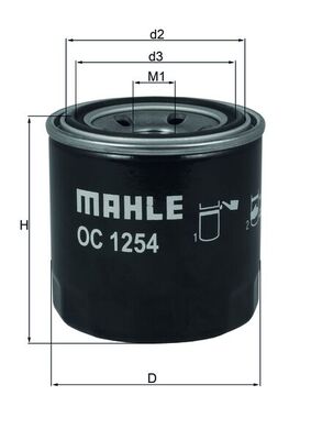 Mahle Original Oliefilter OC 1254