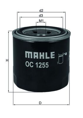 Mahle Original Oliefilter OC 1255