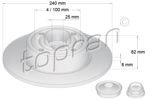 Topran Remschijven 700 650