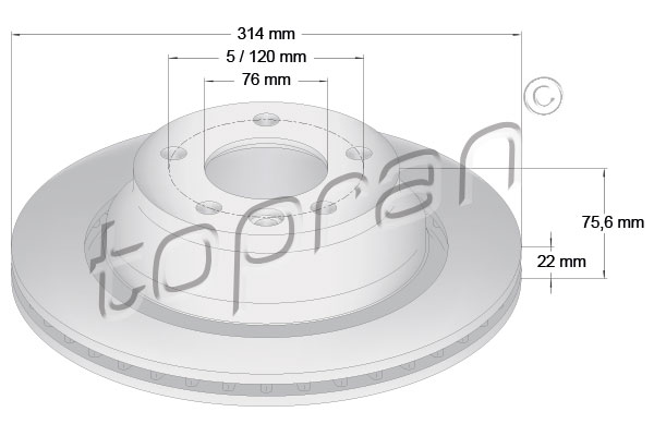 Topran Remschijven 110 430