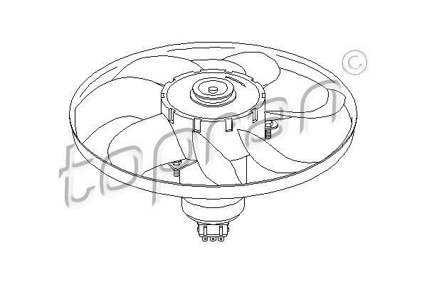 Topran Ventilatorwiel-motorkoeling 107 711