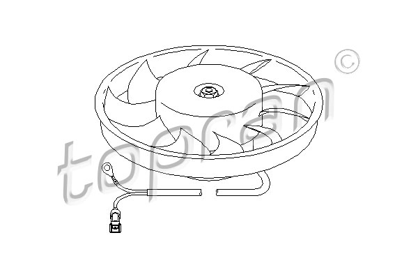 Topran Ventilatorwiel-motorkoeling 107 713