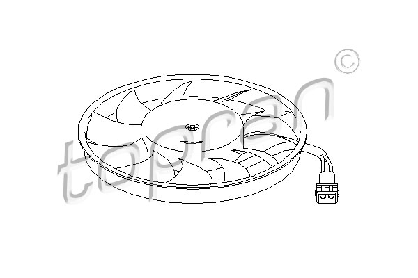 Topran Ventilatorwiel-motorkoeling 109 828