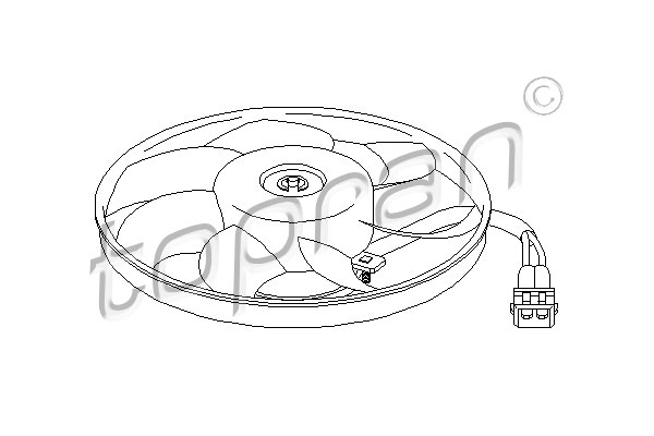 Topran Ventilatorwiel-motorkoeling 111 438