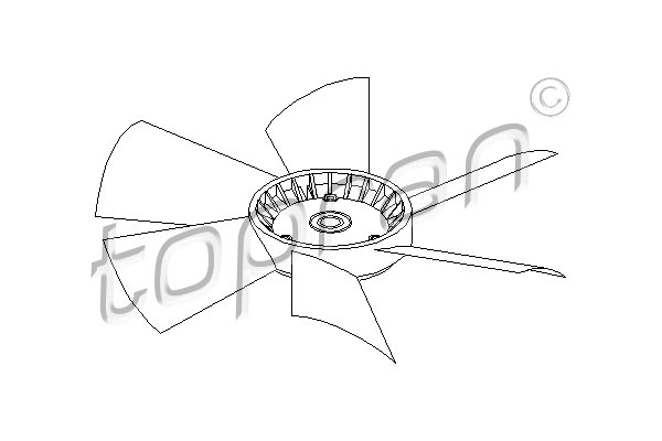 Topran Ventilatorwiel-motorkoeling 401 468