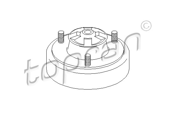 Topran Veerpootlager & rubber 500 046