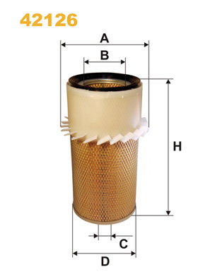 Wix Filters Luchtfilter 42126