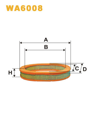 Wix Filters Luchtfilter WA6008