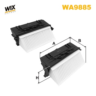 Wix Filters Luchtfilter WA9885