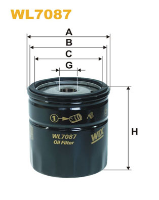 Wix Filters Oliefilter WL7087