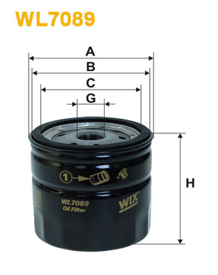 Wix Filters Oliefilter WL7089