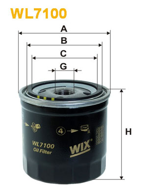 Wix Filters Oliefilter WL7100