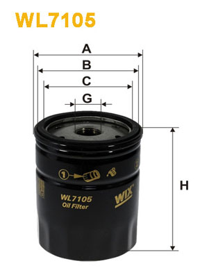 Wix Filters Oliefilter WL7105