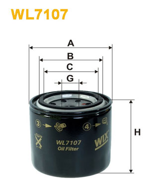 Wix Filters Oliefilter WL7107